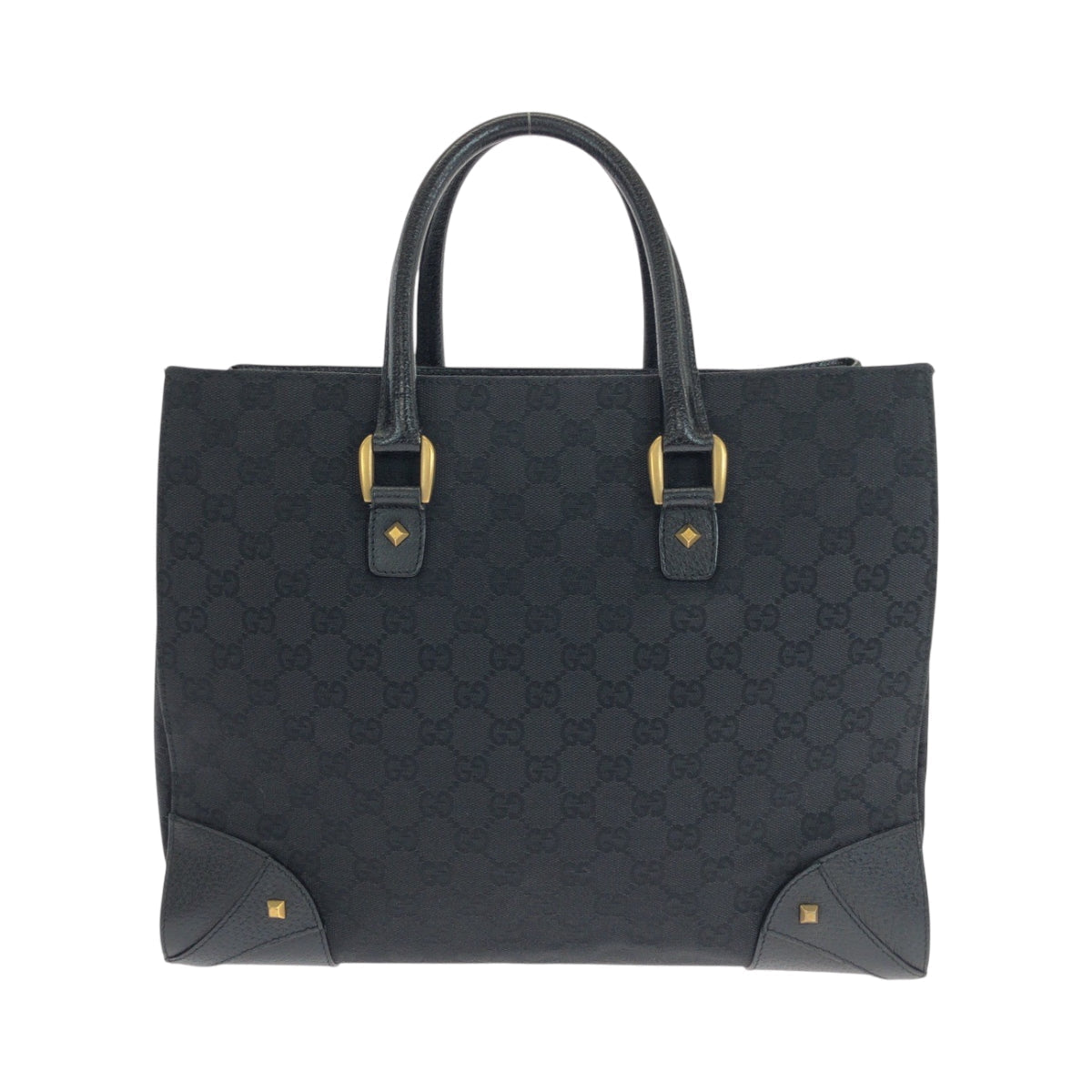 Gucci GG GoldMetal Canvas Black Shoulder Bag 2
