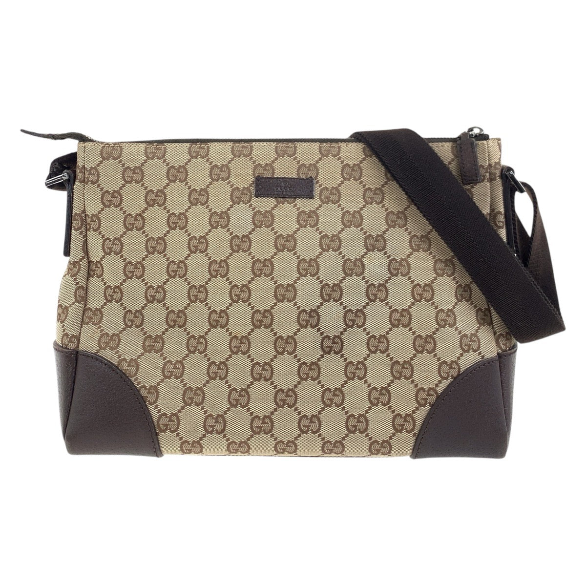 Gucci Shoulder Bag Leather Canvas Bag 9