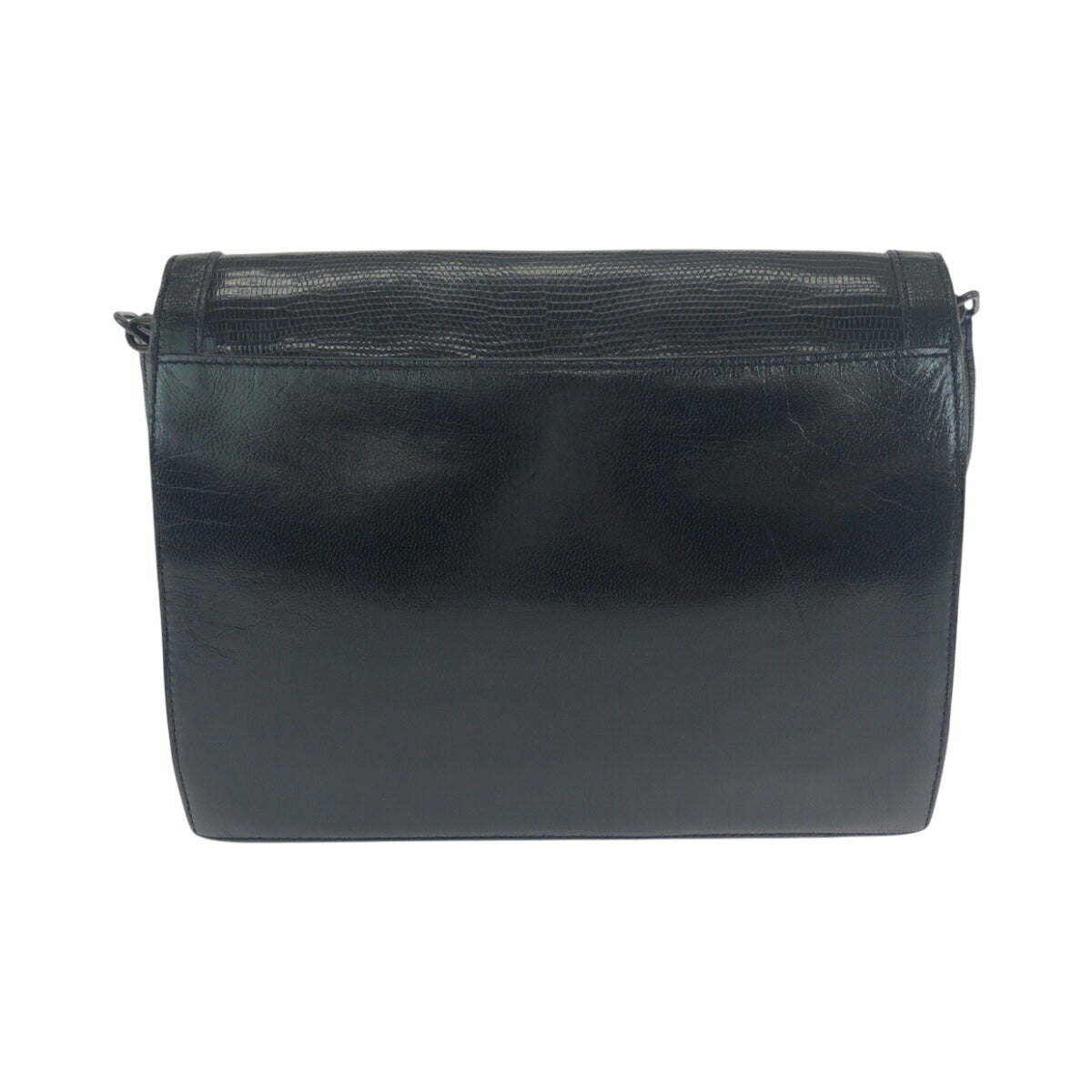 YSL Saint Laurent Yves Lizard Shoulder Bag