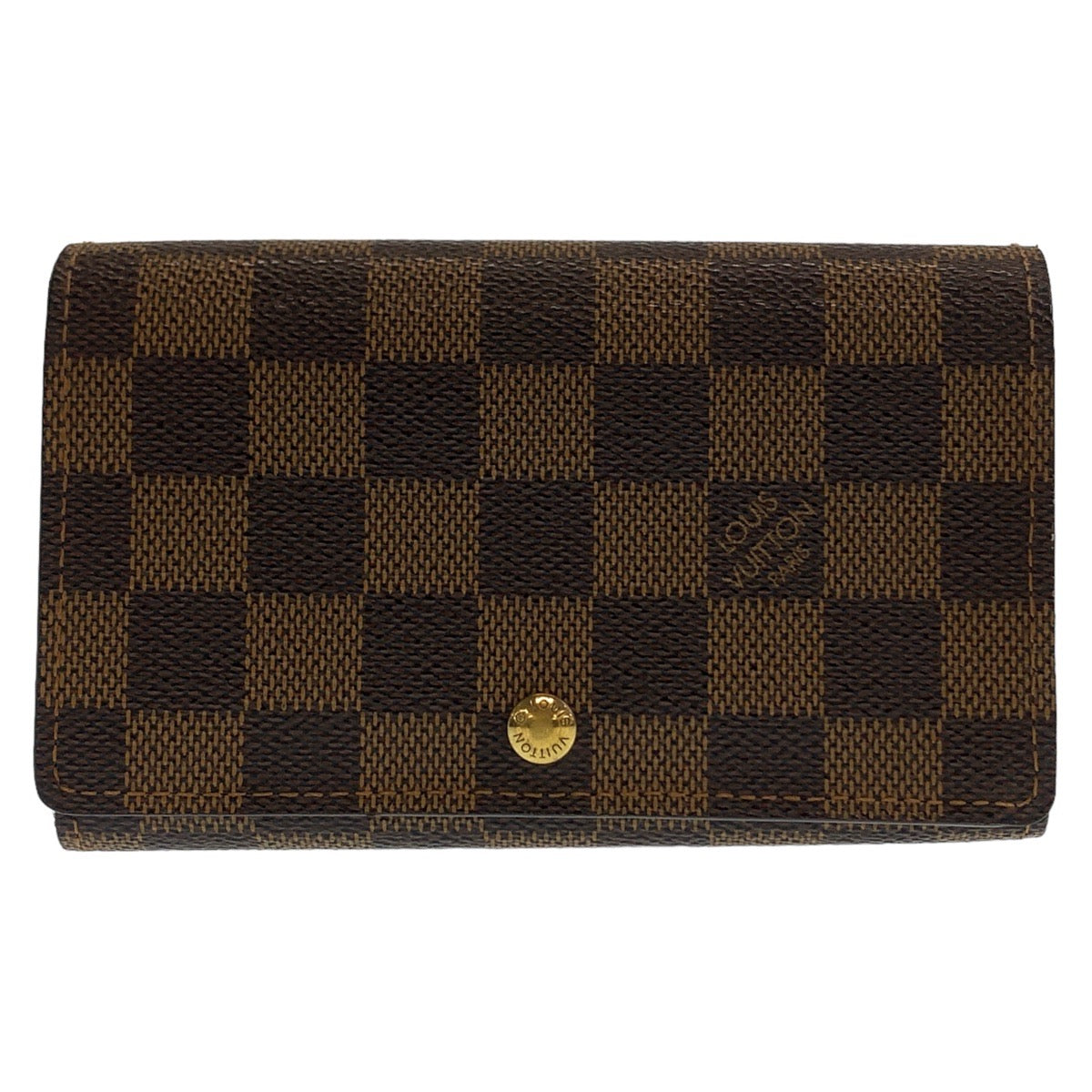 Louis Vuitton Bifold N61730 PVC r Portefeuille Brown Gold Wallet Case