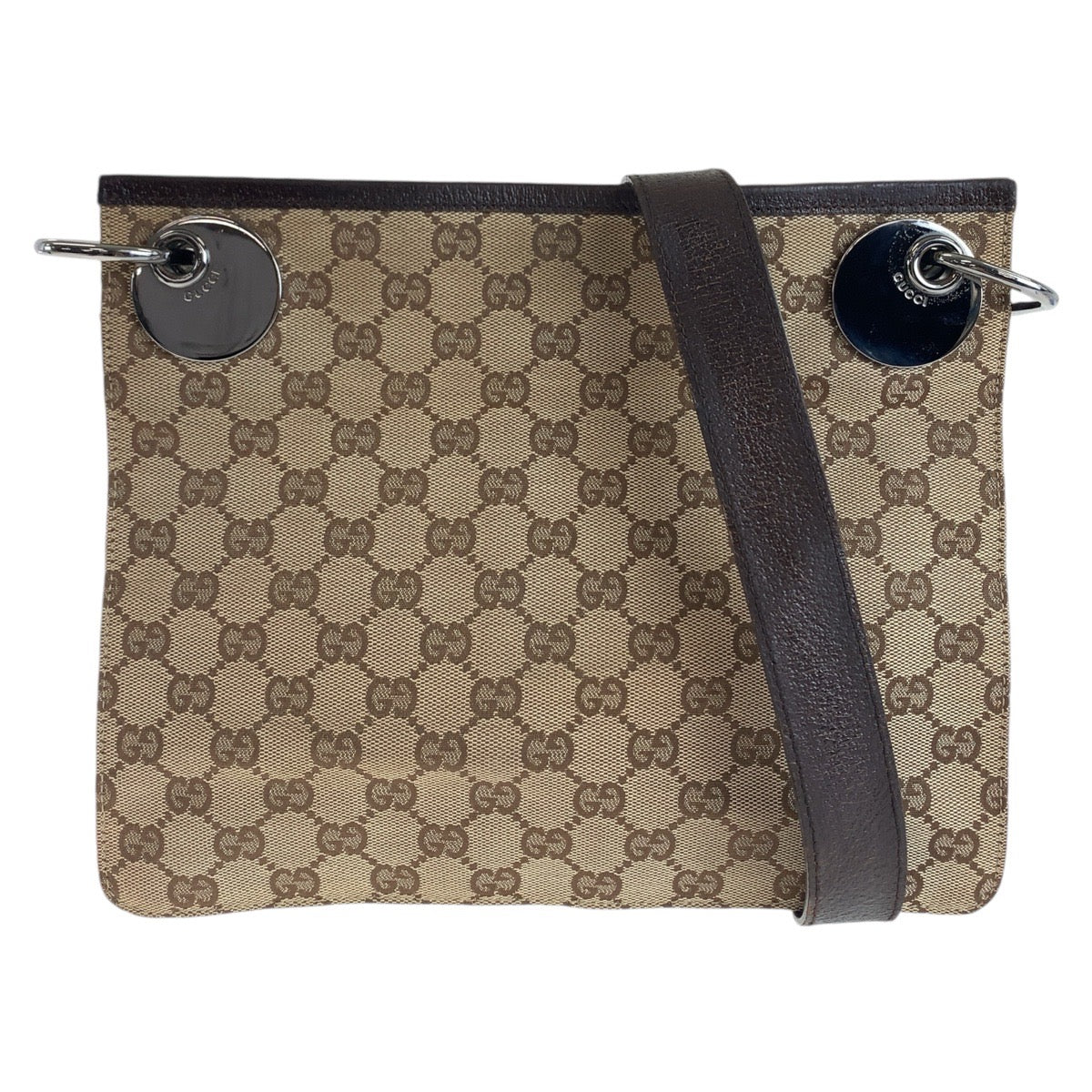 Gucci Shoulder Bag Leather Canvas Bag 66