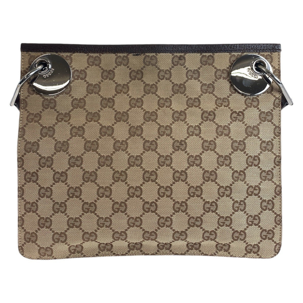 Gucci Shoulder Bag Leather Canvas Bag 66