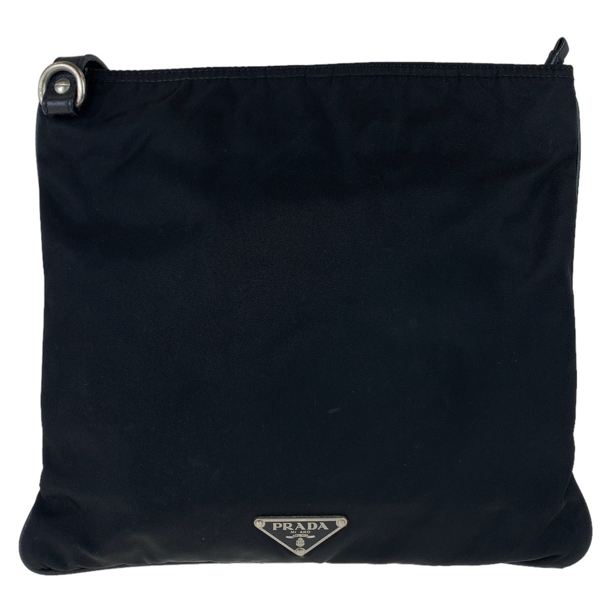 Prada Tessuto Shoulder Bag Leather Nylon Python
