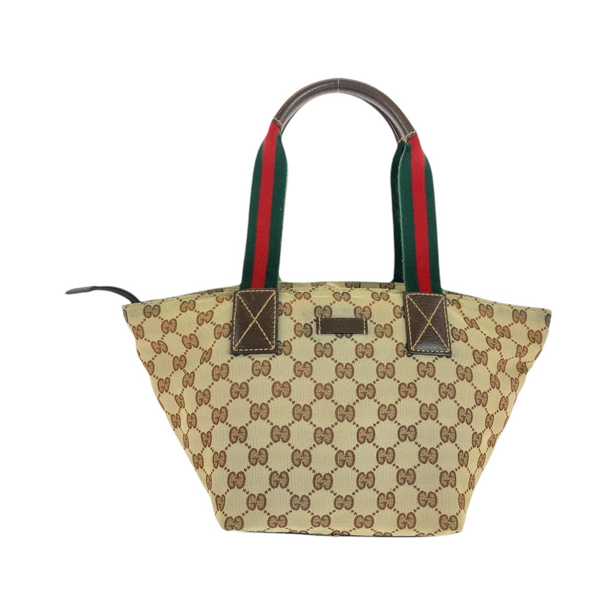 Gucci GG , Sherry line Leather Canvas Brown Beige Shoulder Bag