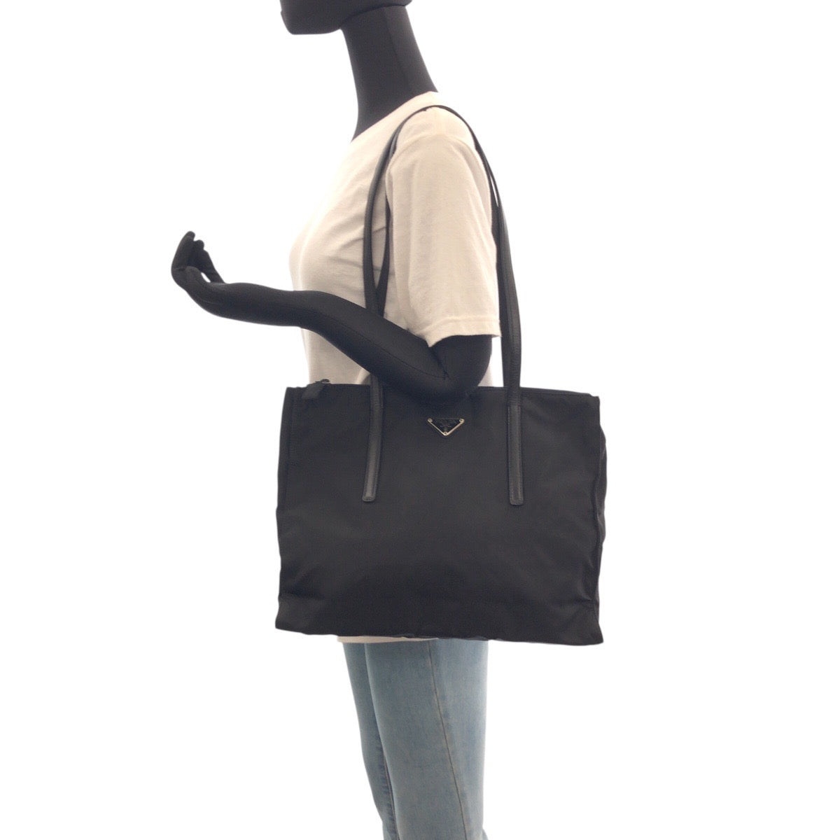 Shoulder Bag Silvermetal Shoulder Bag Tote Bag Nylon Black