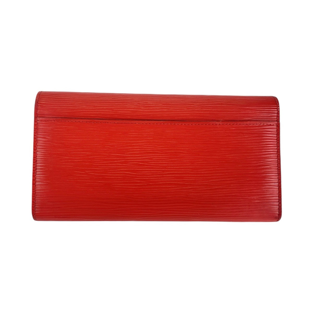 Louis Vuitton Long Purse M60723 Coquelicot SilverMetal Leather Wallet Case