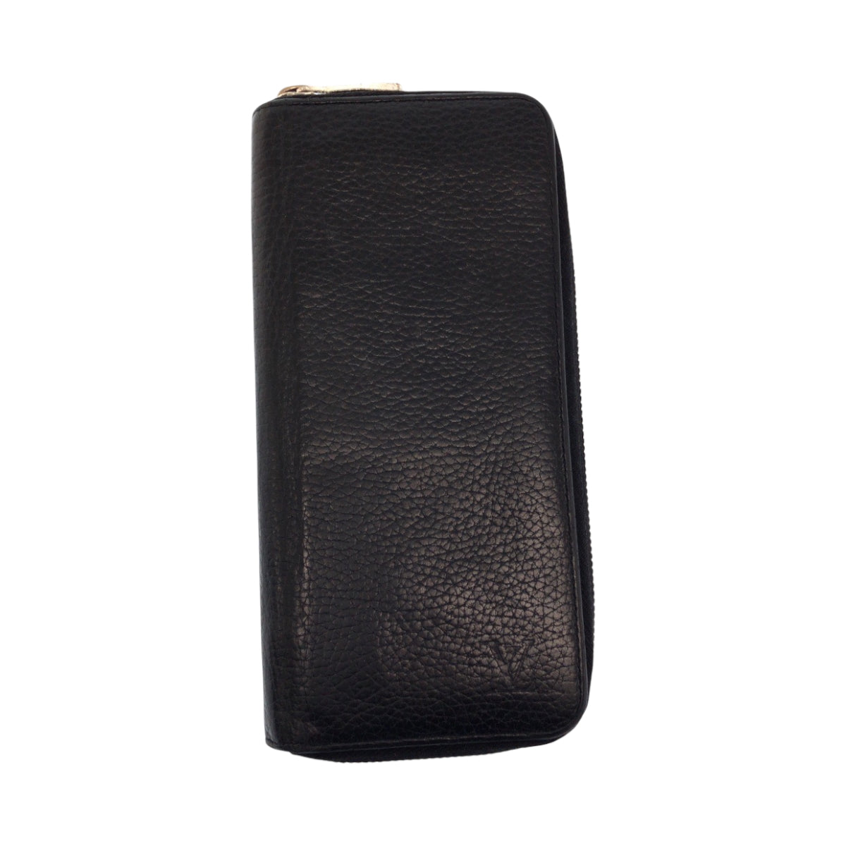 Louis Vuitton Long Purse M58412 SilverMetal Long Leather Black Wallet Case