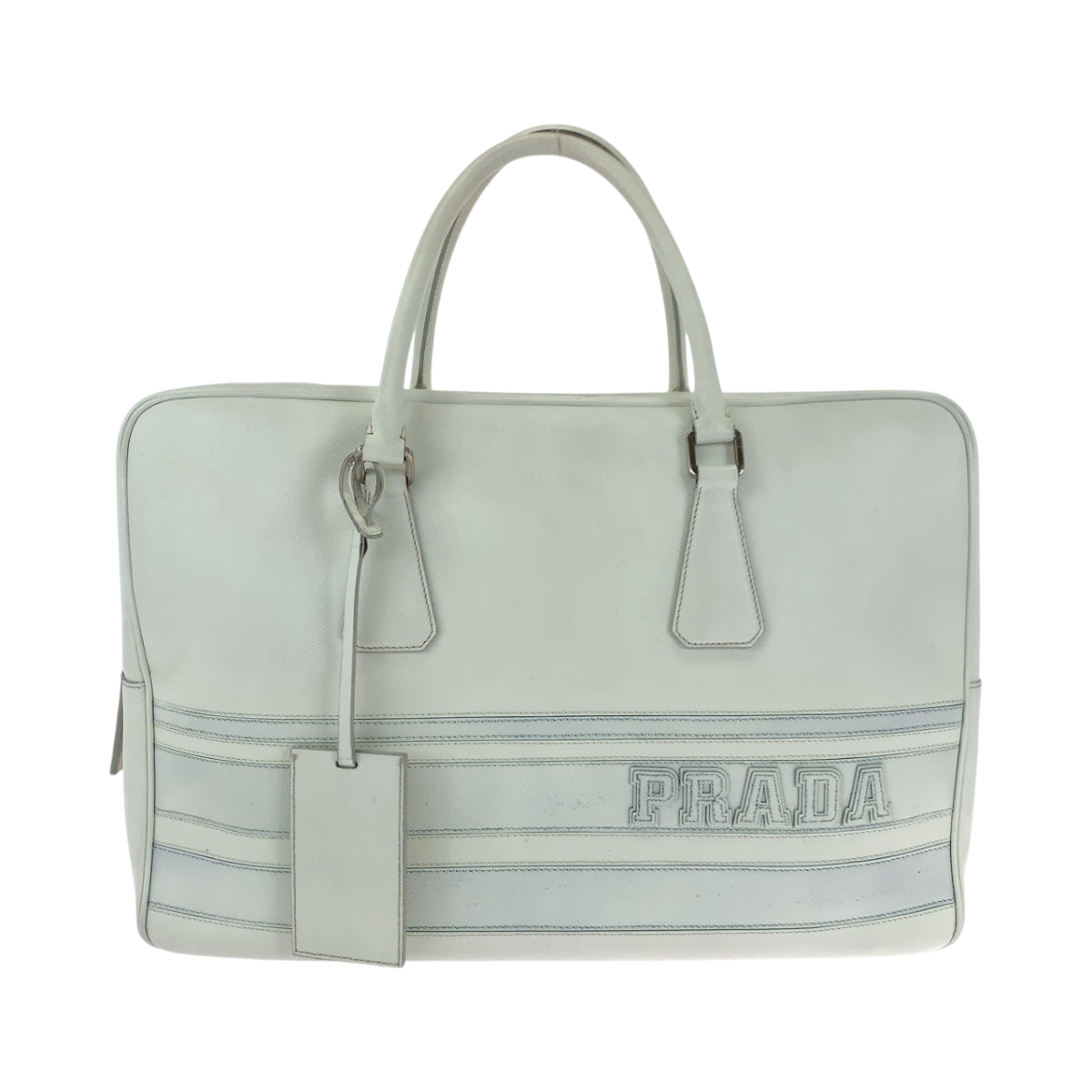 Business Bag Silvermetal Business Bag Handbag Safiano Leather White Travel Bag