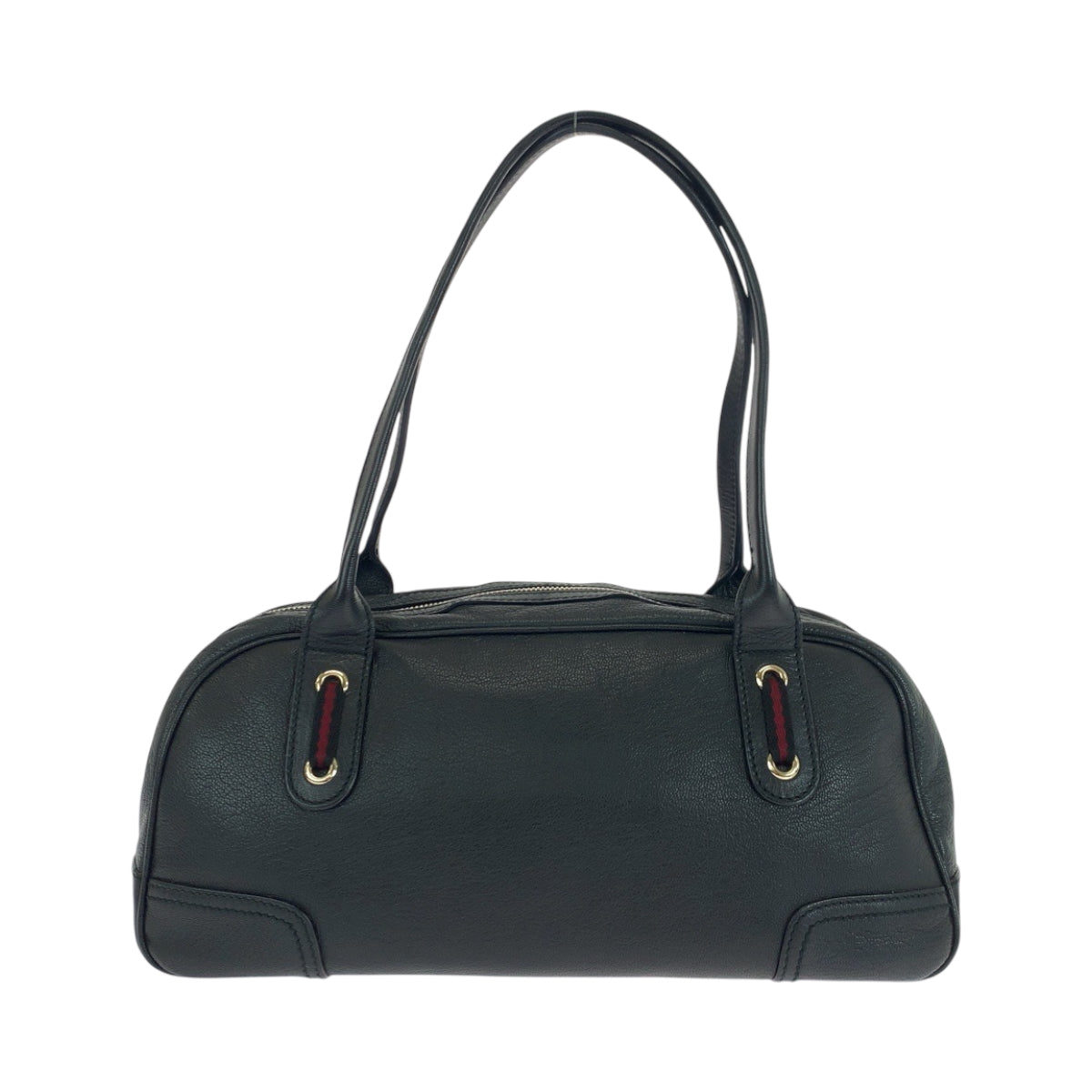 Gucci GoldMetal Sherry Line Princess Leather Black Shoulder Bag