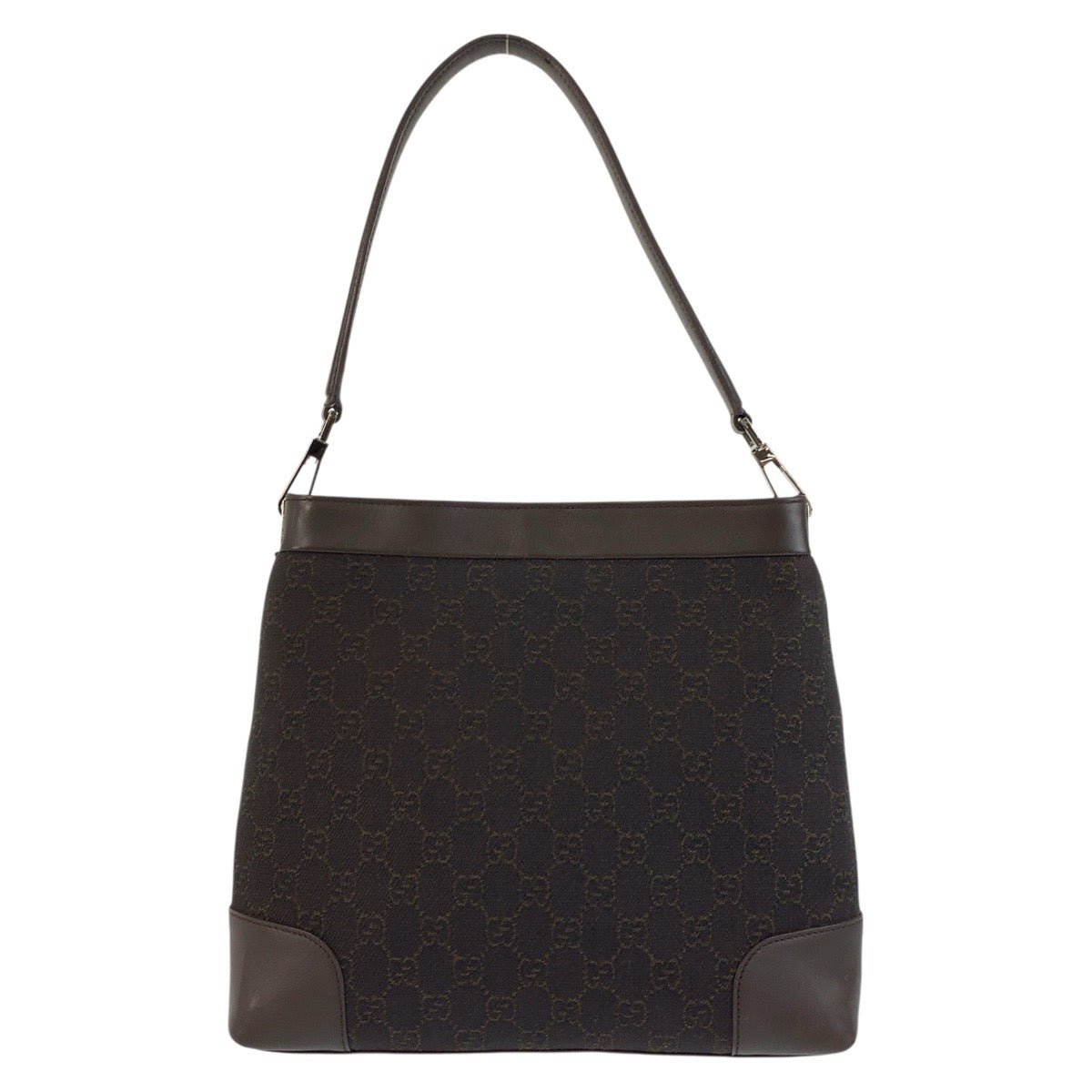 Gucci Shoulder Bag Leather Canvas Bag 4