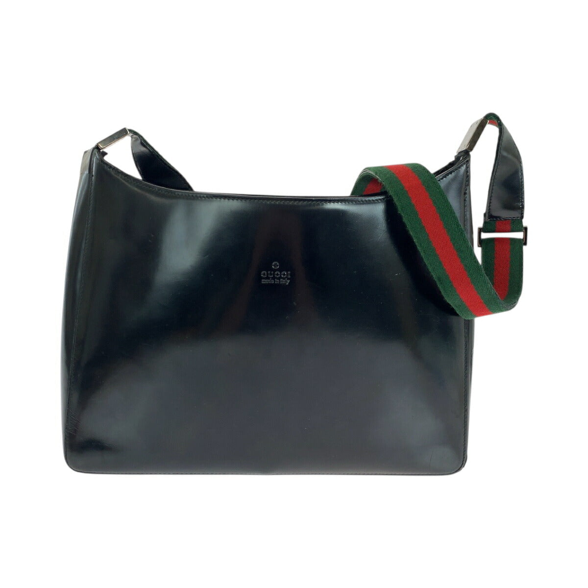 Gucci Sherry Line Patent Shoulder Bag Leather