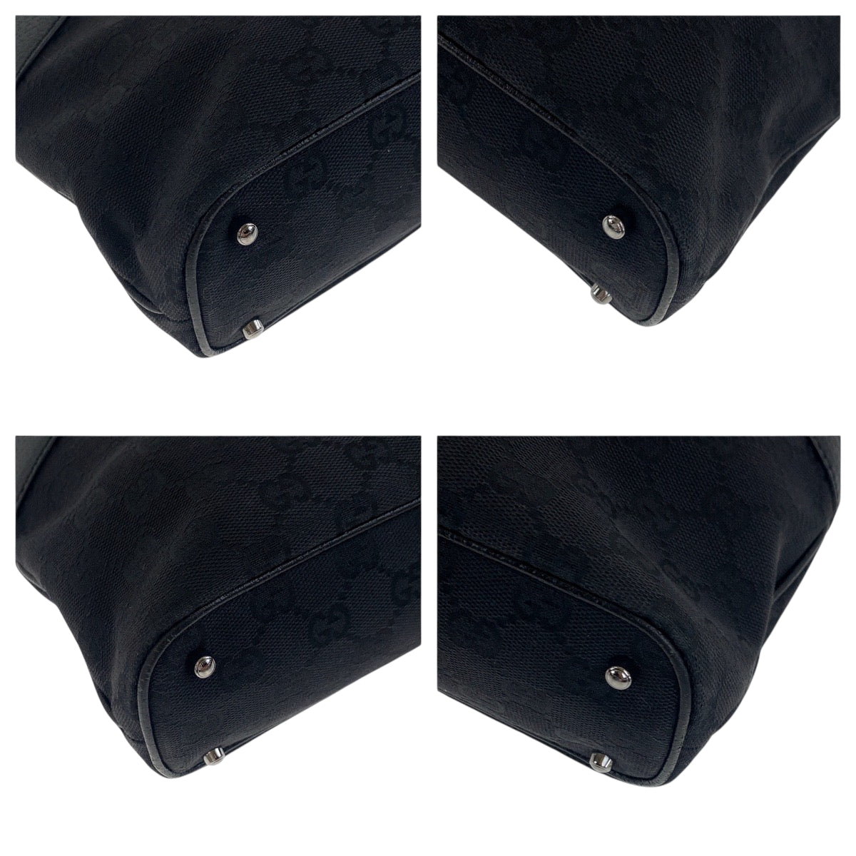 Gucci GG Canvas Black Shoulder Bag 8