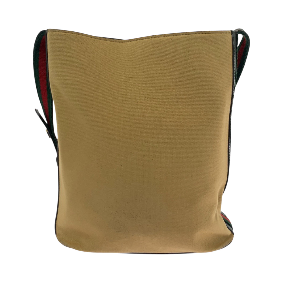 Gucci 001 Camel Metal Sherry line Canvas Brown Gold Shoulder Bag