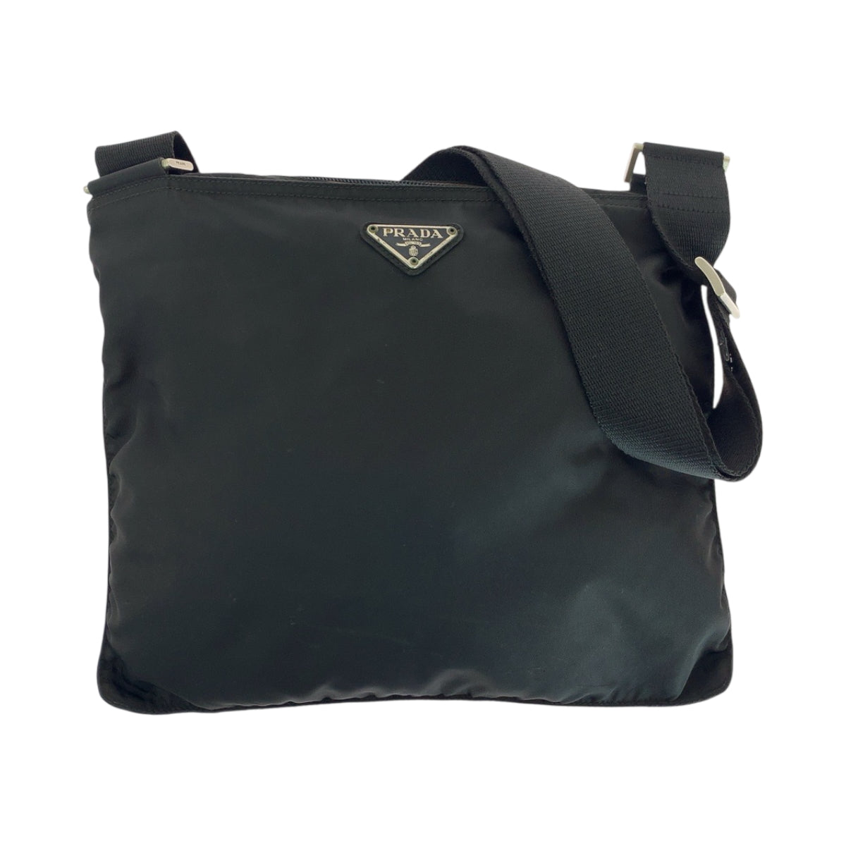 Shoulder Bag Silvermetal Shoulder Bag Sacoche Test Nylon Black Logo Women