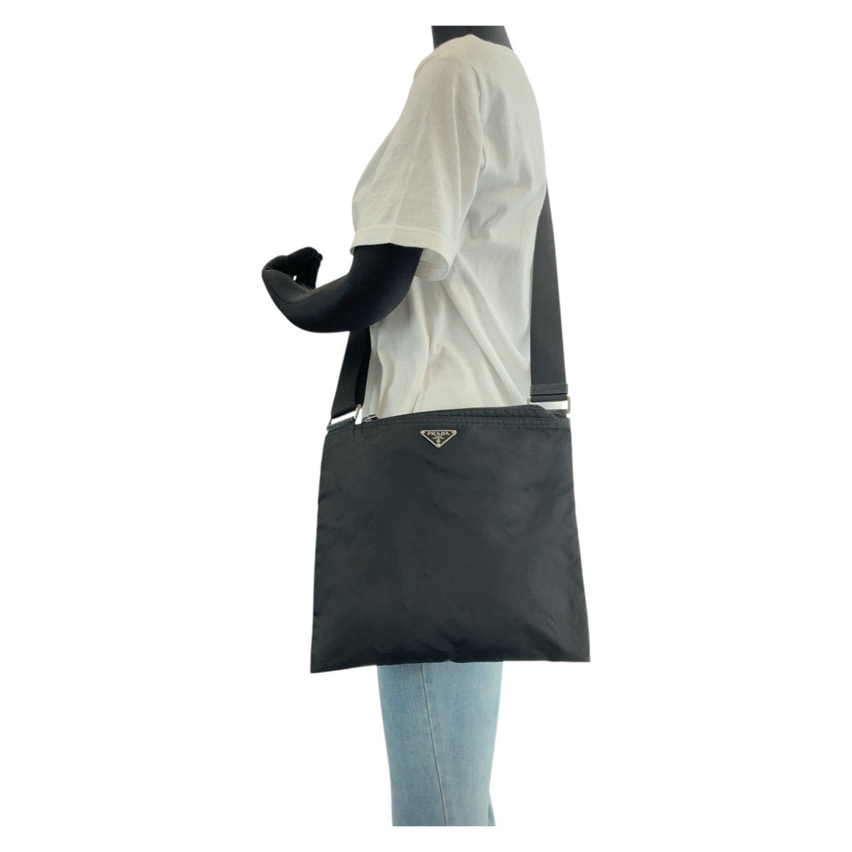 Shoulder Bag Shoulder Bag Pochette Test Triangle Nylon Black