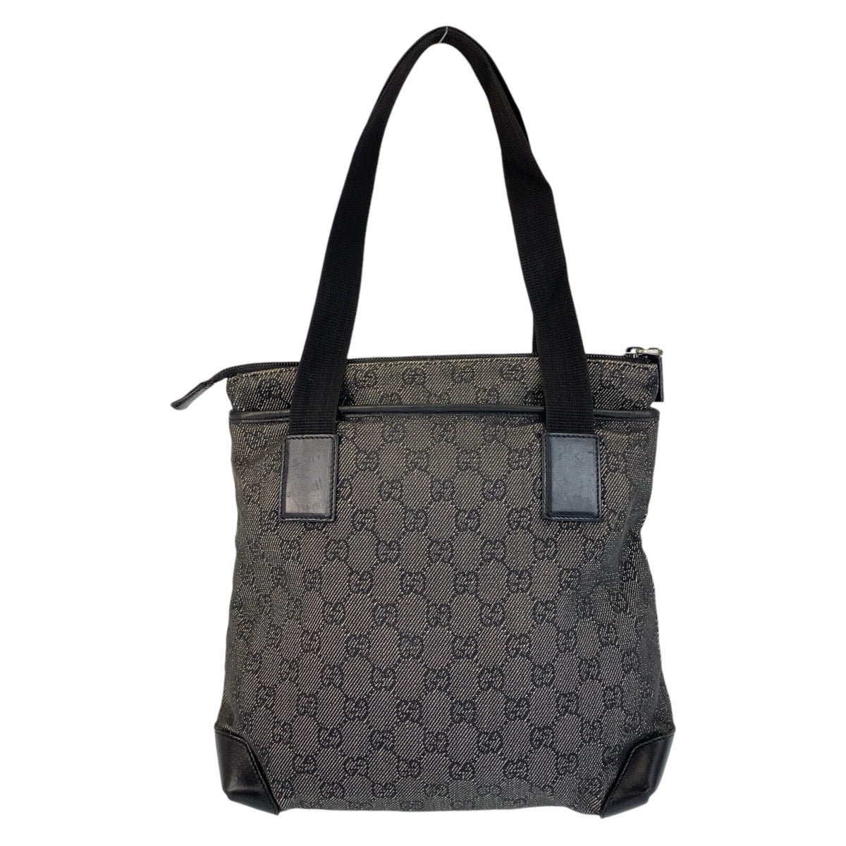 Gucci GG Leather Canvas Black Shoulder Bag 6