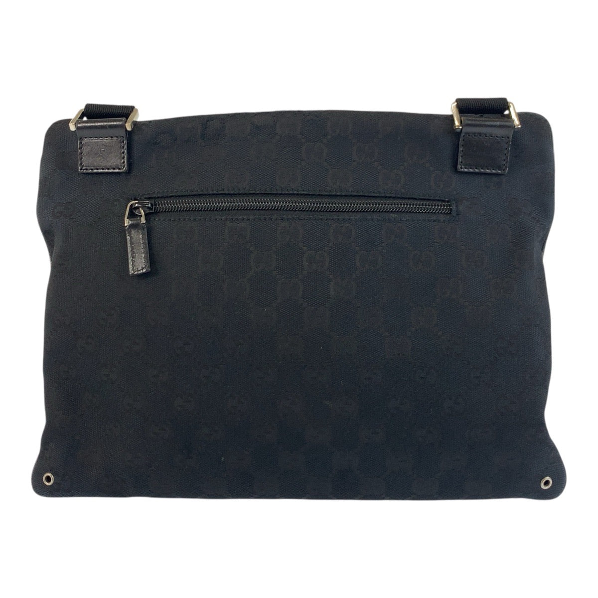 Gucci GG , Messenger Unisex Leather Canvas Black Shoulder Bag