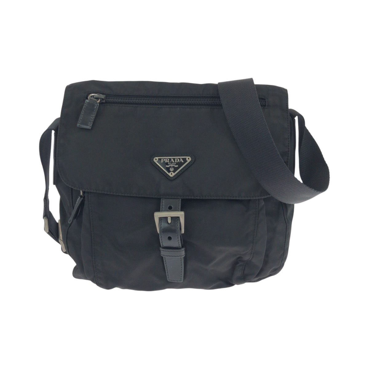 Shoulder Bag Shoulder Bag Pochette Test Triangle Nylon Black Logo Mens