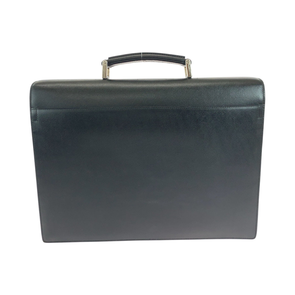 Business Bag Silvermetal Business Bag Handbag Safiano Leather Black Travel Bag