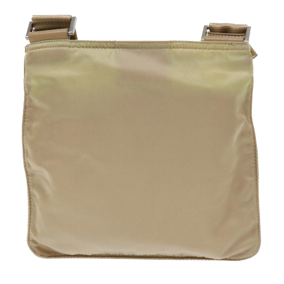 Prada Shoulder Bag Auth Nylon Beige Beige Auth 50397