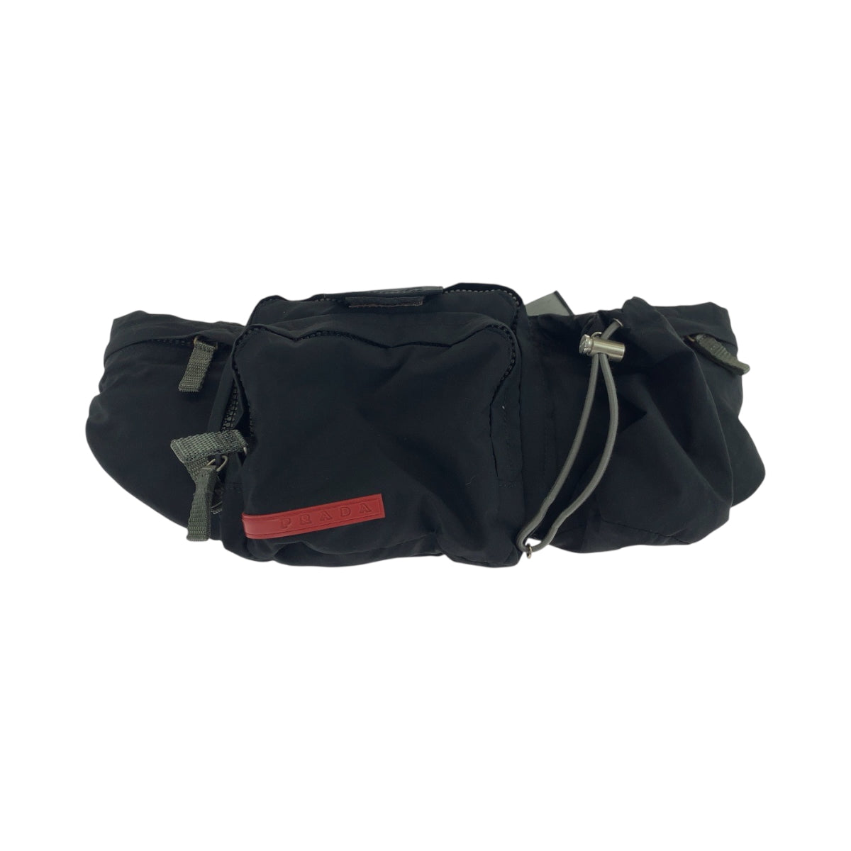 Waist Bag Silvermetal Sports Nylon Black Travel Bag
