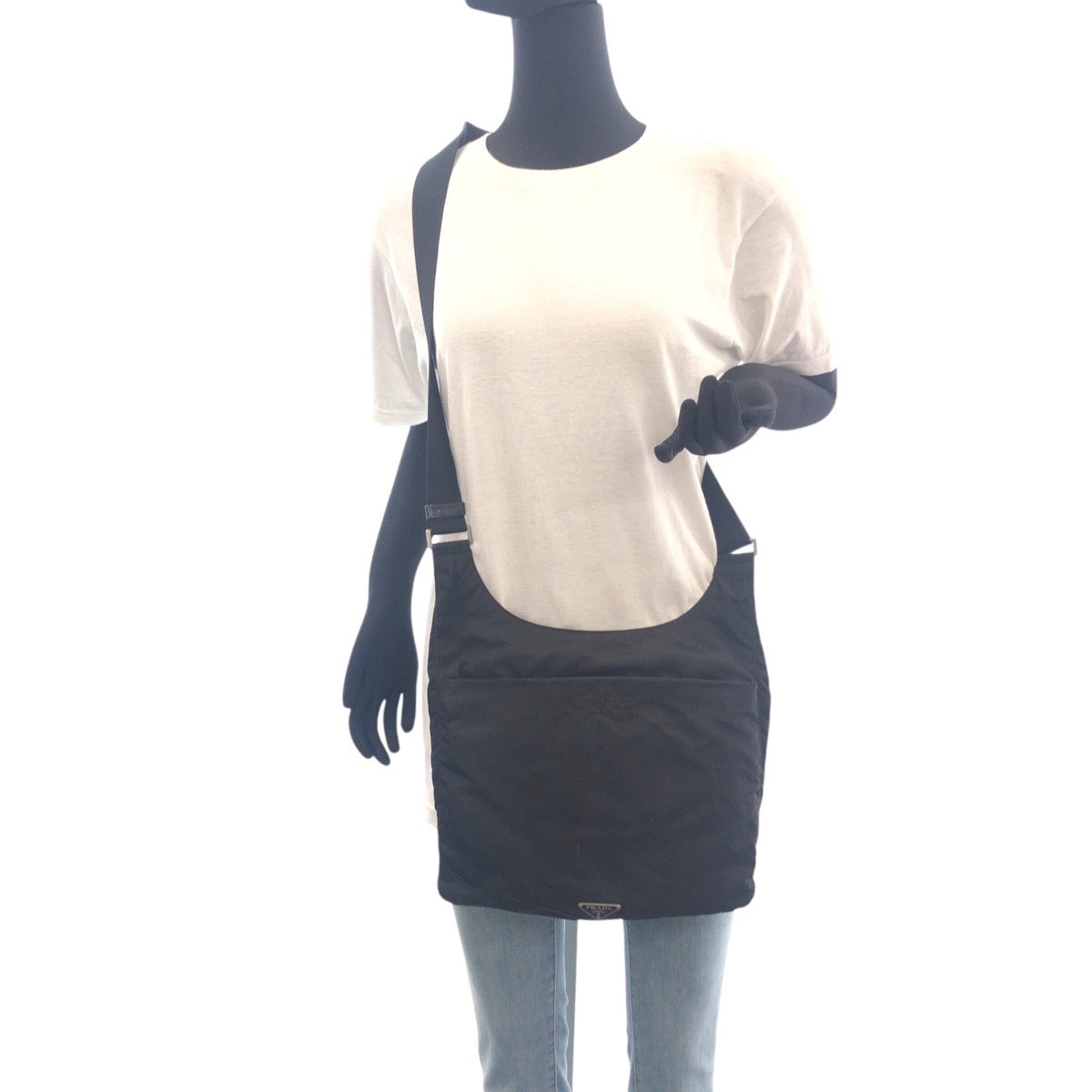 Shoulder Bag Test Triangle With Mens Nylon Black