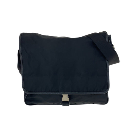 Prada Tessuto Shoulder Bag Leather Nylon Shoulder Bag 1