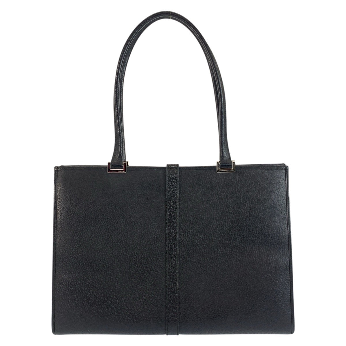 Gucci 002 SilverMetal Jackie Leather Black Shoulder Bag 2