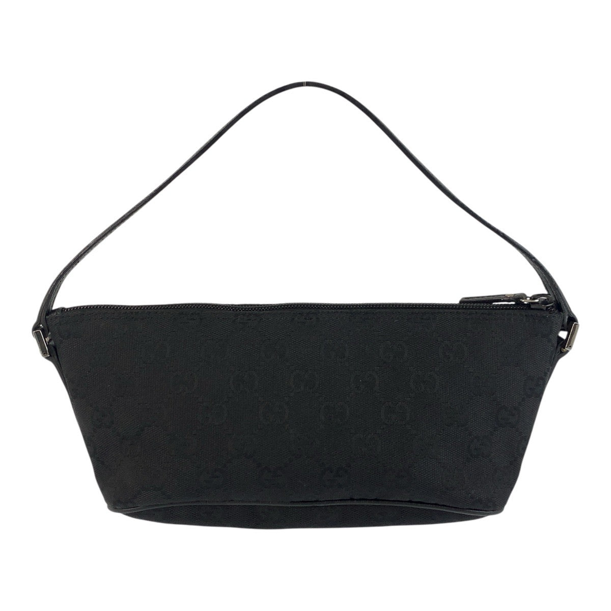 Gucci GG SilverMetal Canvas Black Handbag 3