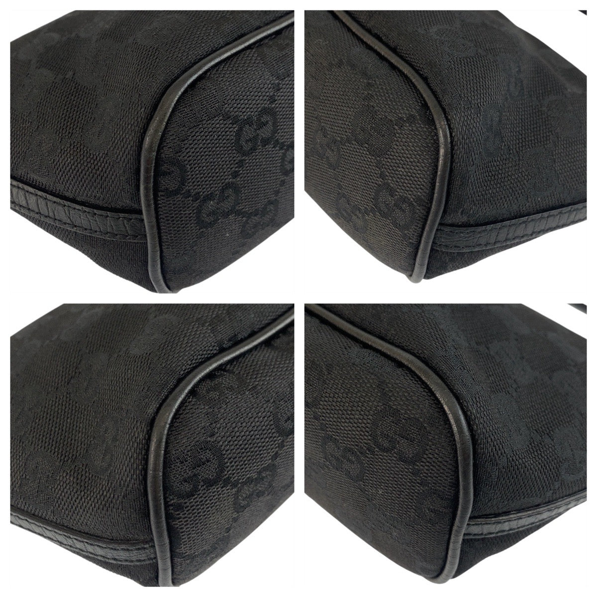 Gucci GG SilverMetal Canvas Black Handbag 3
