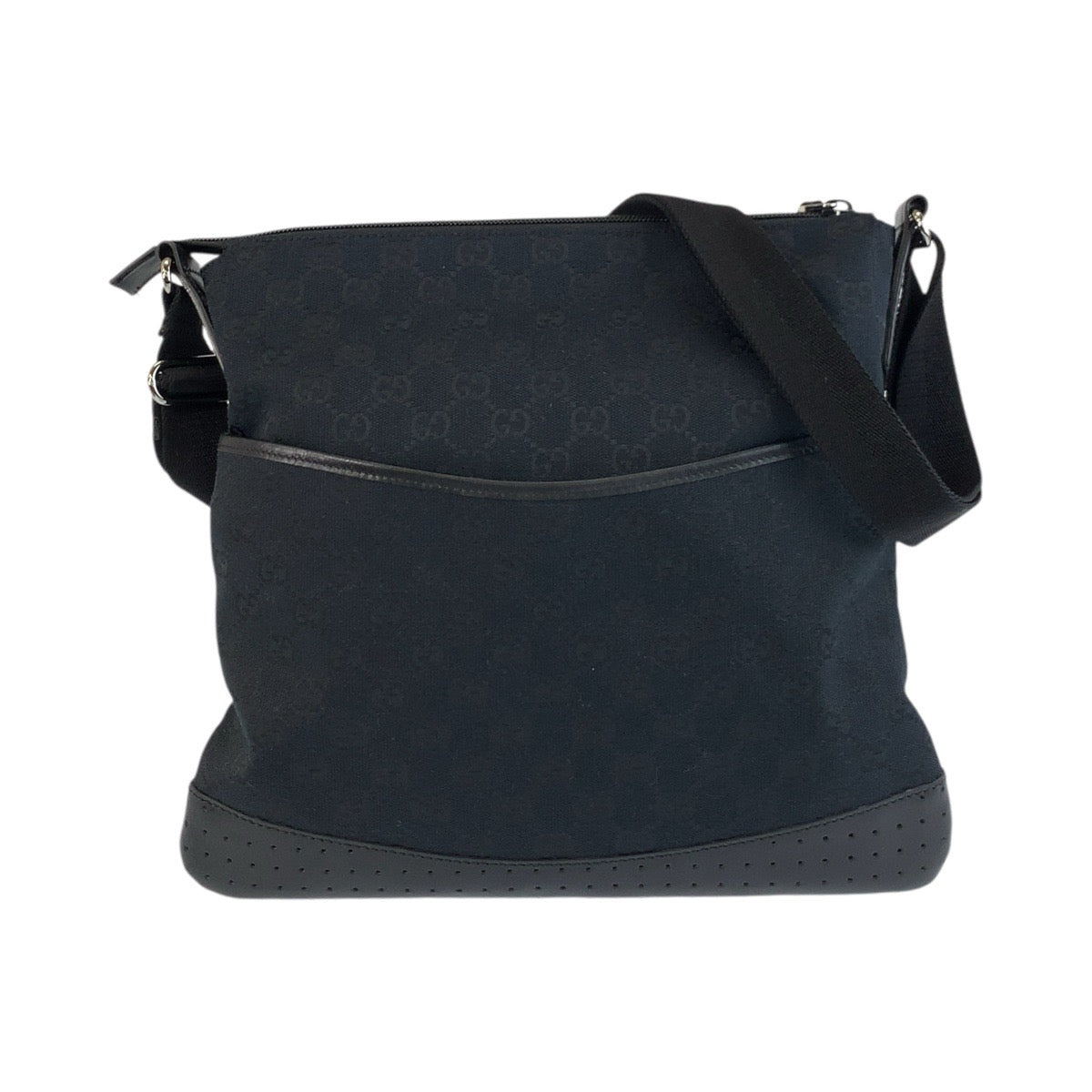 Gucci Shoulder Bag Leather Canvas Bag 1
