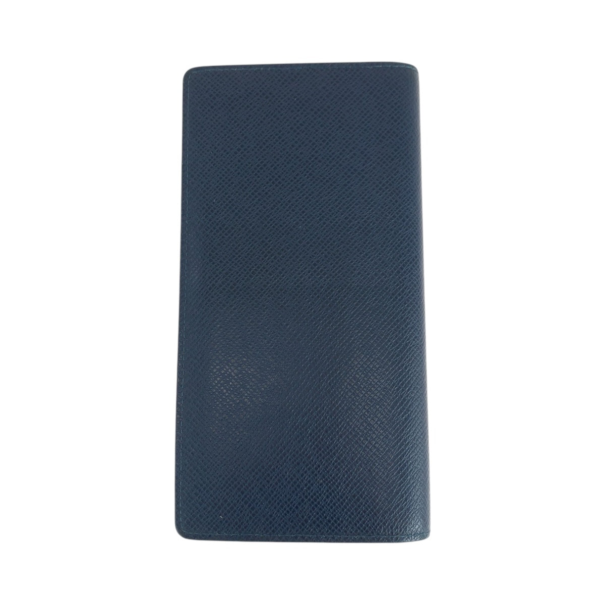 Louis Vuitton Long Purse M30662 Taiga Blue Silver Wallet Case