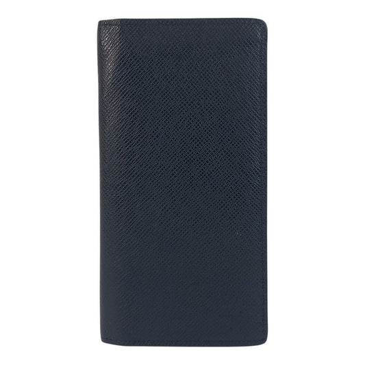Louis Vuitton Long Purse M30502 Marine SilverMetal Leather Blue Navy Wallet Case