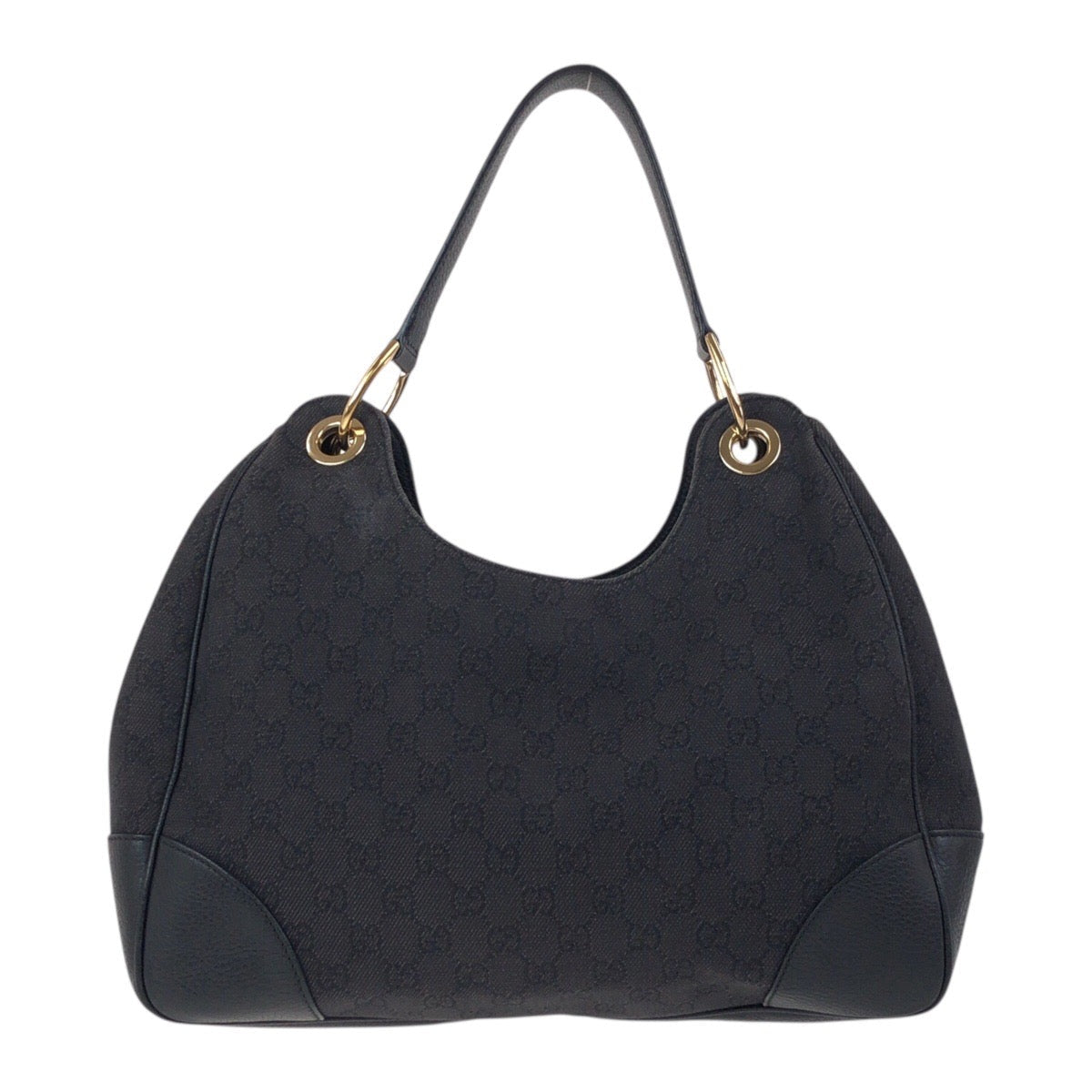 Gucci 2Way Shoulder Bag Leather Canvas