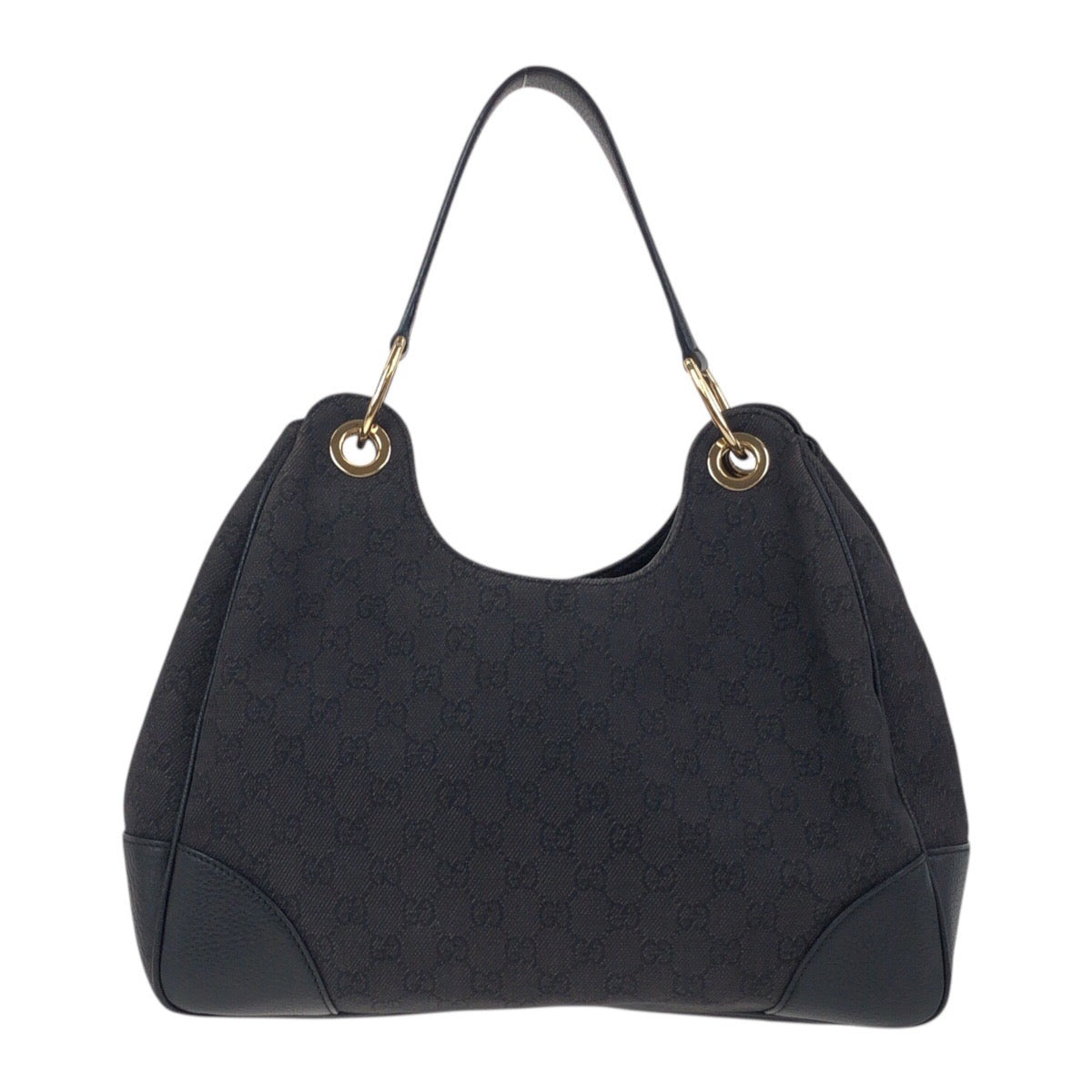 Gucci GG GoldMetal Canvas Black Shoulder Bag 4