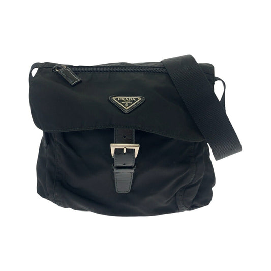 Prada Tessuto Triangle Plate Shoulder Bag Nylon Logo Shoulder Bag 3