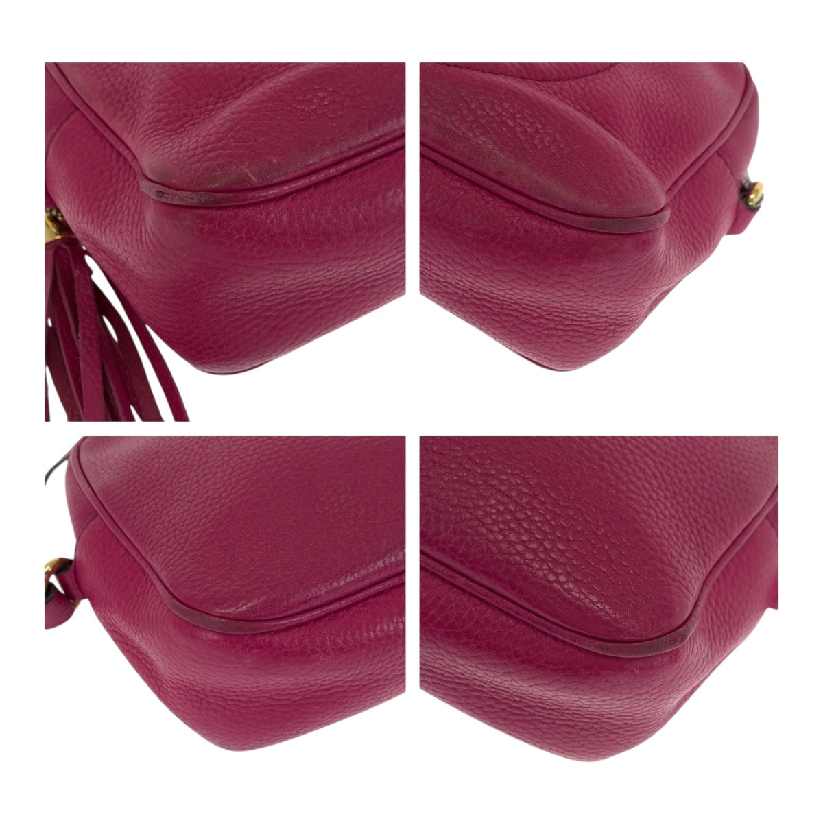 Gucci Purple Metal Soho Leather Gold Shoulder Bag