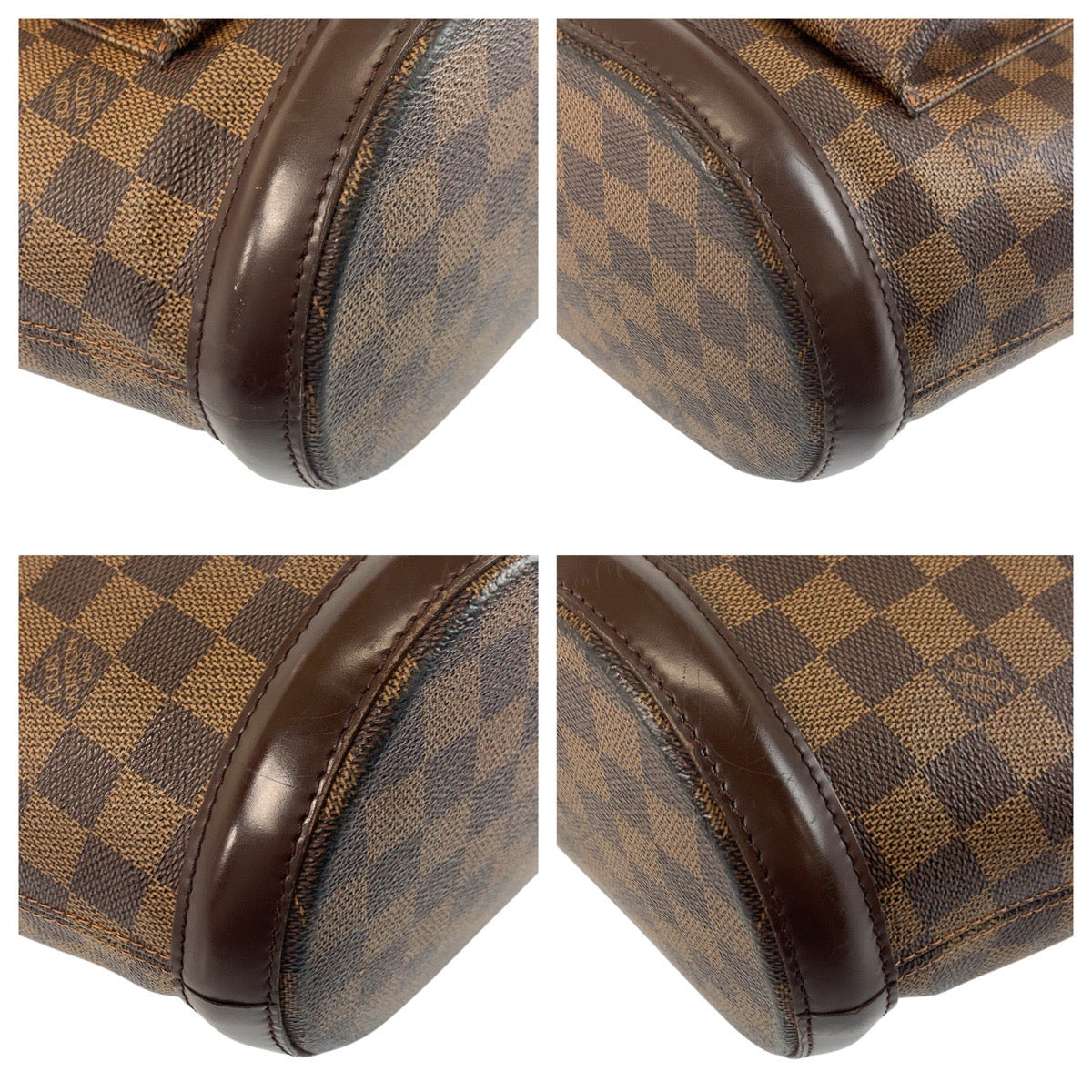 Louis Vuitton N51120 PVC Brown Gold Tote Bag