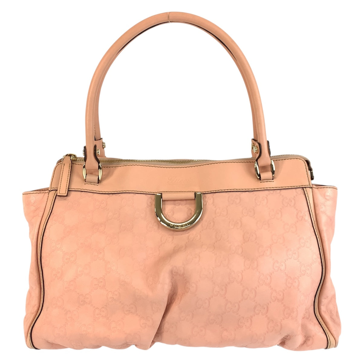 Gucci Metal Abby Guccissima Leather Pink Gold Shoulder Bag