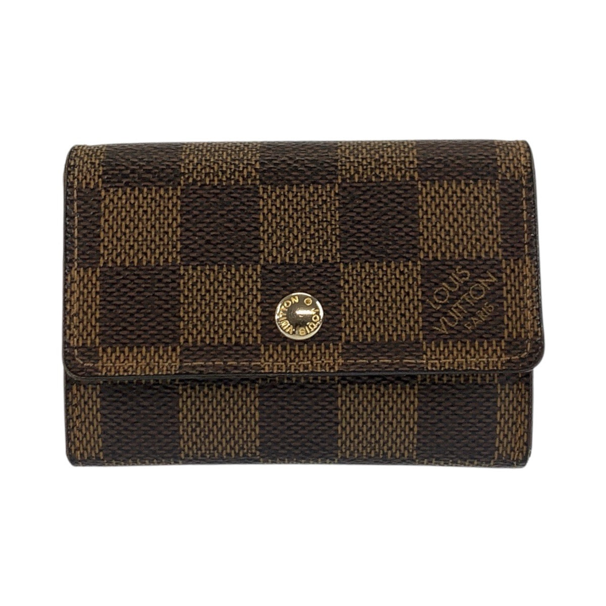 Louis Vuitton Coin N61930 PVC Damier Portonet Brown Handbag
