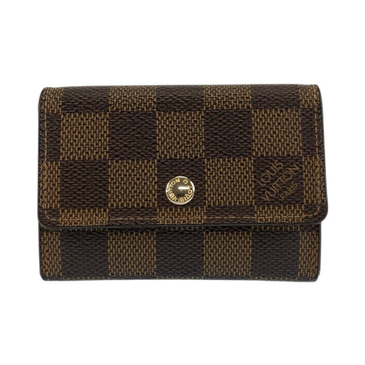 Louis Vuitton Coin N61930 PVC Damier Portonet Brown Handbag
