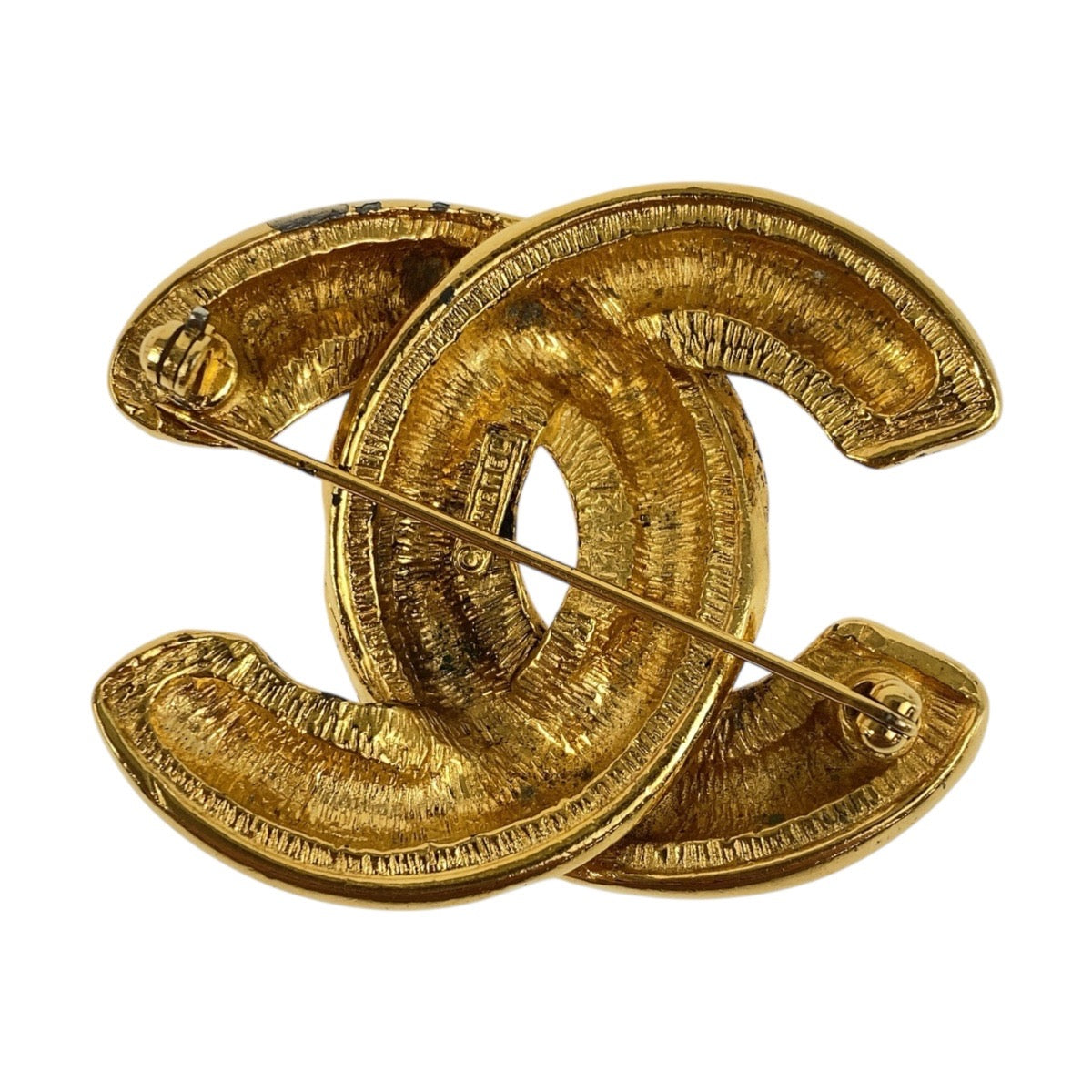 Chanel Brooch plating Matrasse Gold Handbag