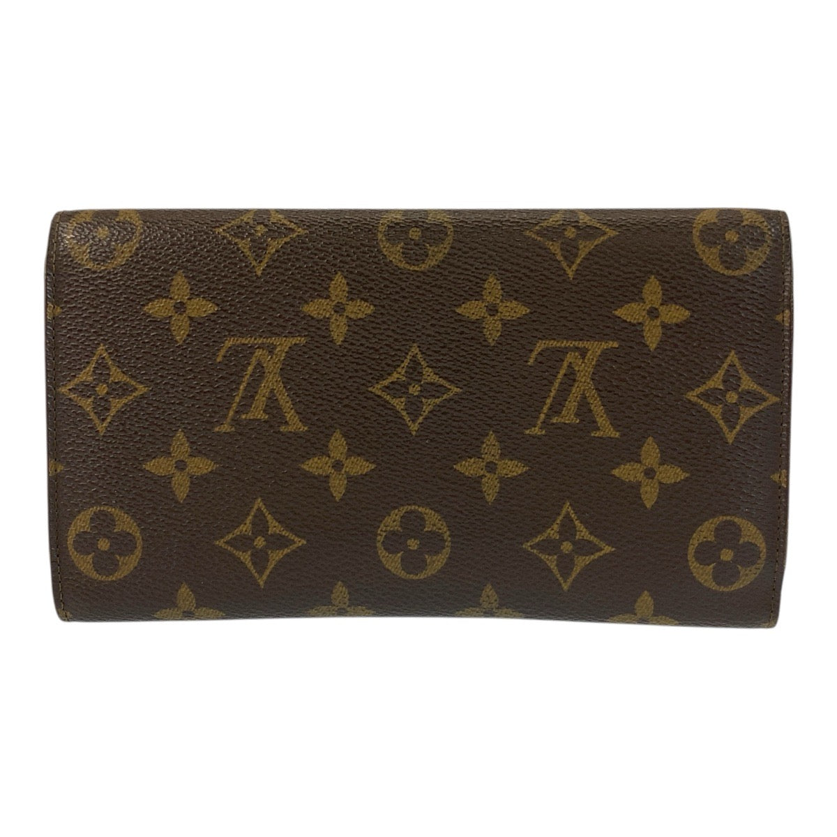 Louis Vuitton Long Purse M61215 PVC Monogram Brown Gold Wallet Case