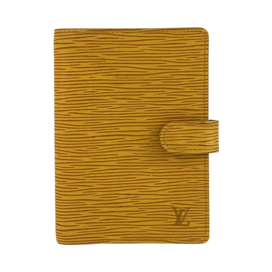 Louis Vuitton Notebook cover R20059 Tassili Yellow Leather Handbag