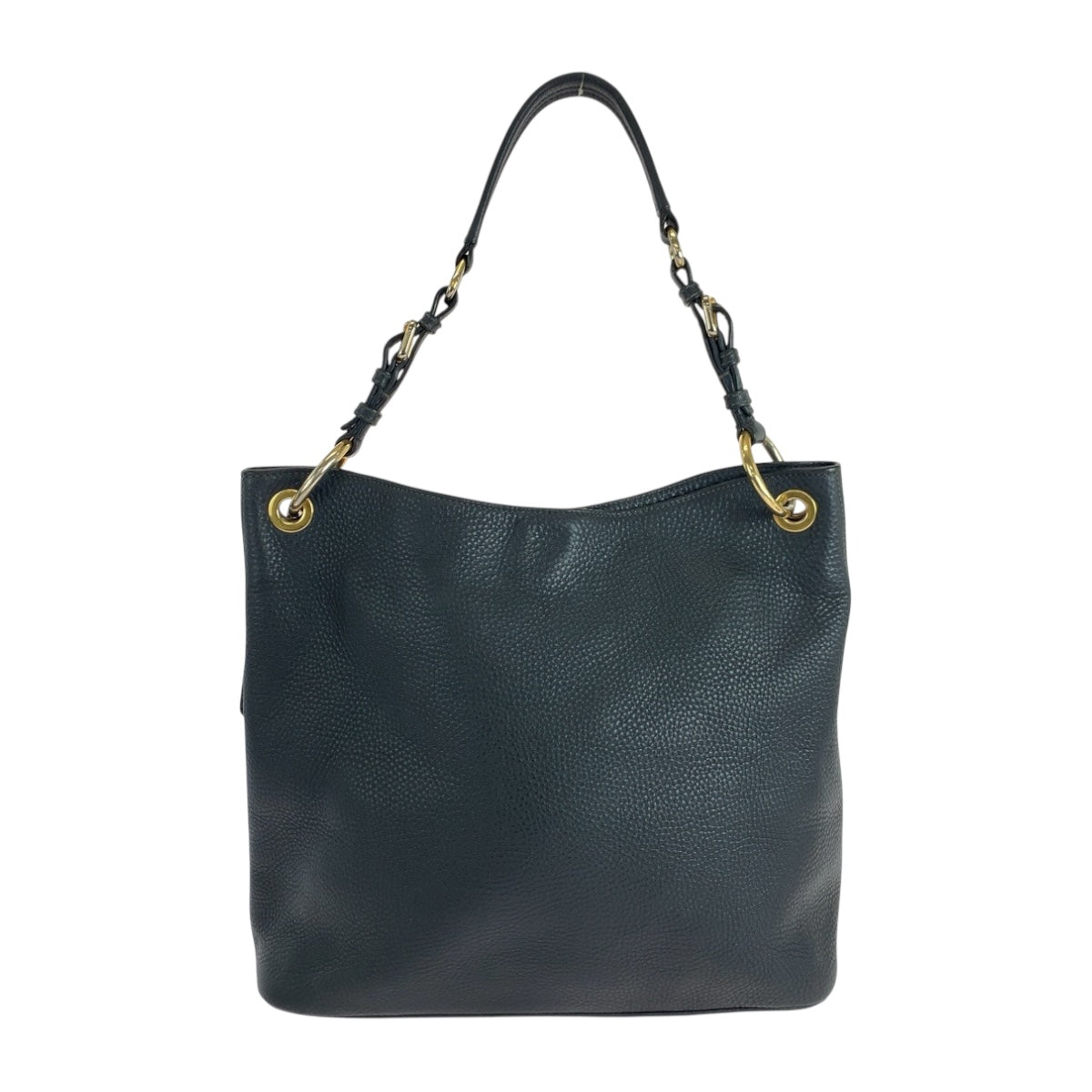 Shoulder Bag Goldmetal Vitterodino Logo Leather Black