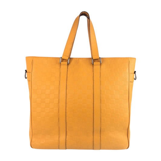 Louis Vuitton N41228 Solar SilverMetal Damier Anfini Leather Tote Bag