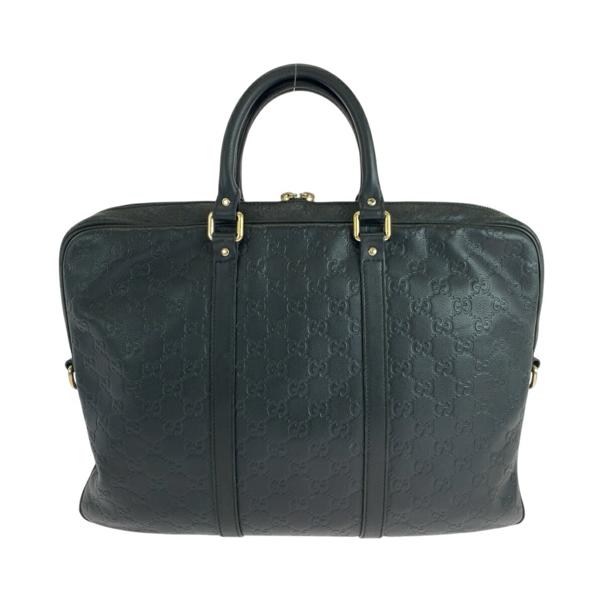 Gucci Signature 2Way Business Bag Leather Travel Bag