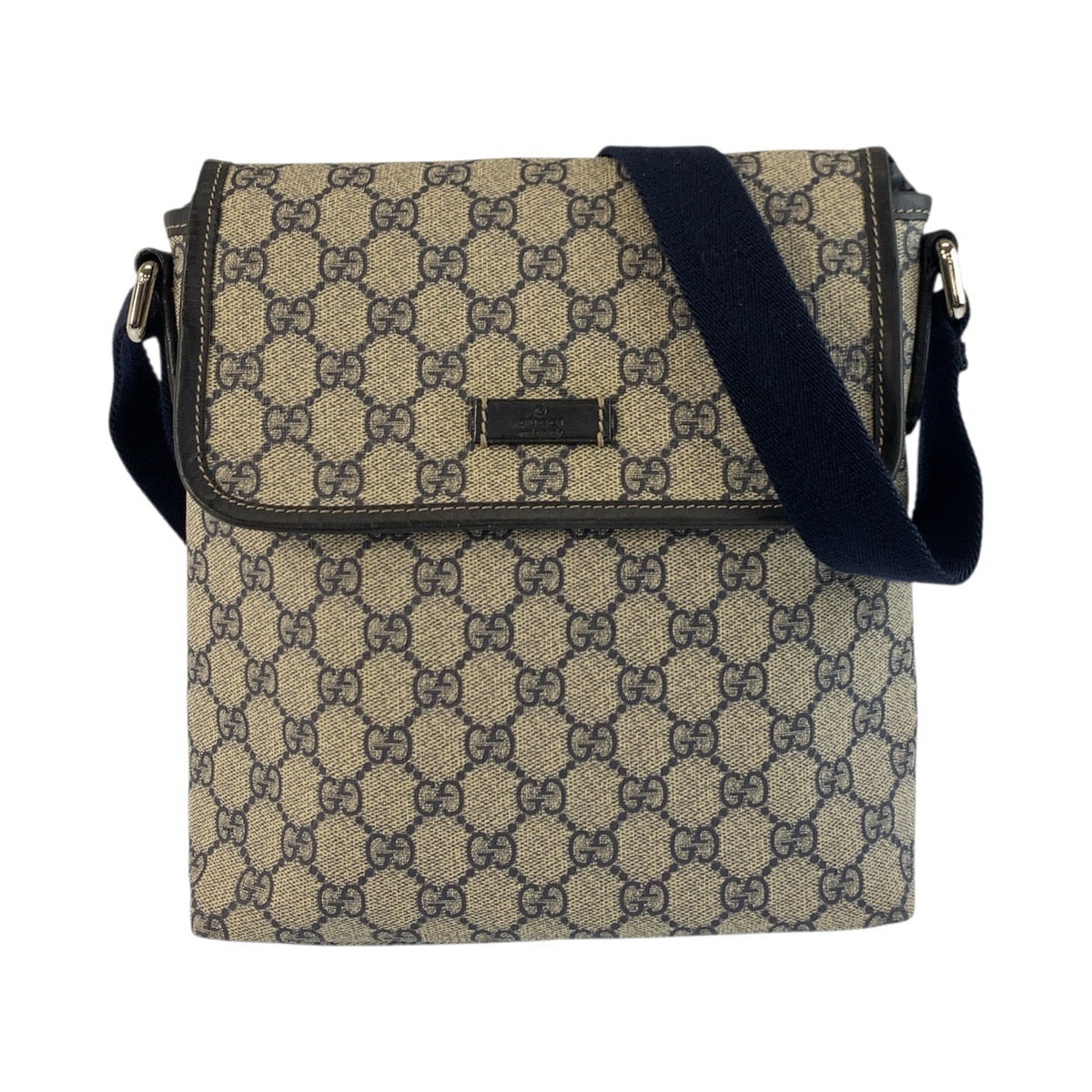 Gucci GG Supreme Canvas Gray Shoulder Bag