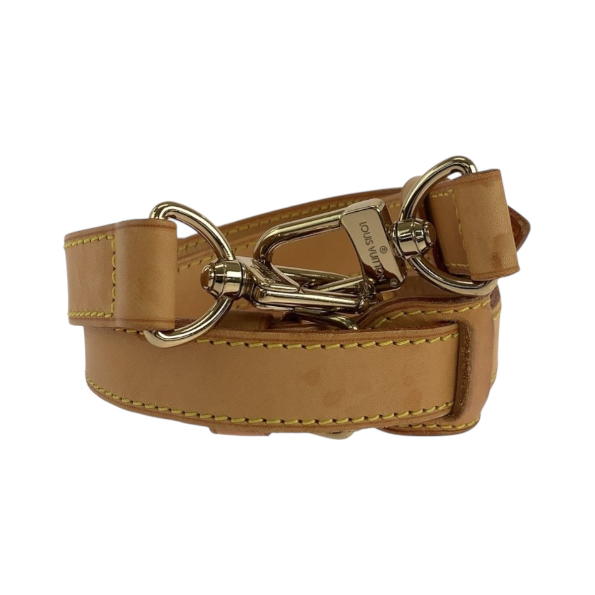 Louis Vuitton strap Leather Brown Shoulder Bag 5