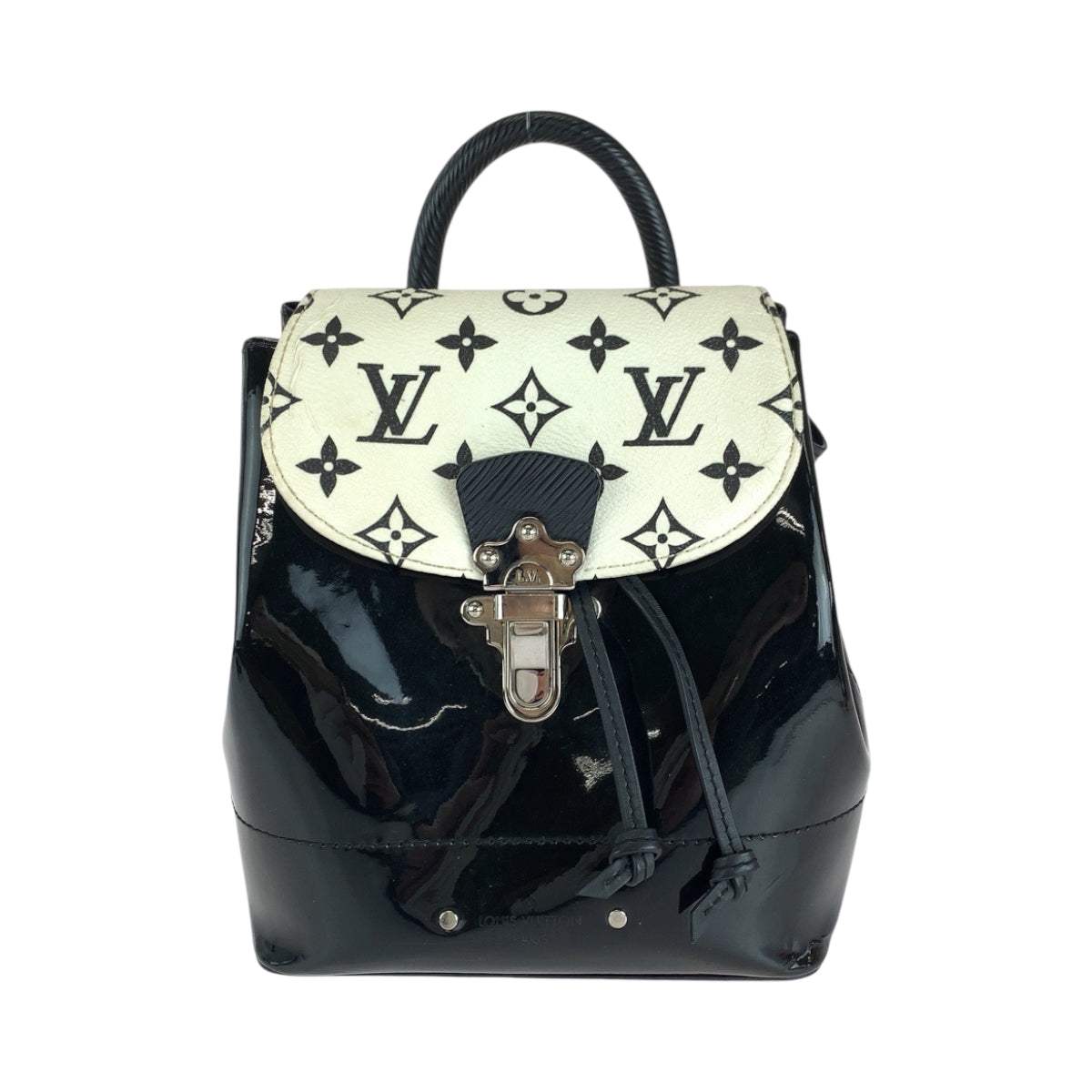 Louis Vuitton Backpack M53637 Vernis Springs Monogram Black White Jewelry